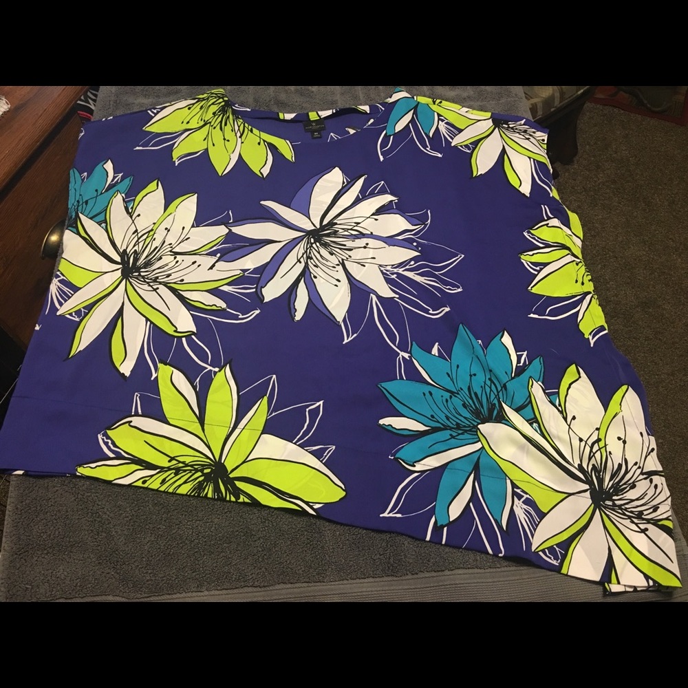 Worthington sz 2X high low blouse